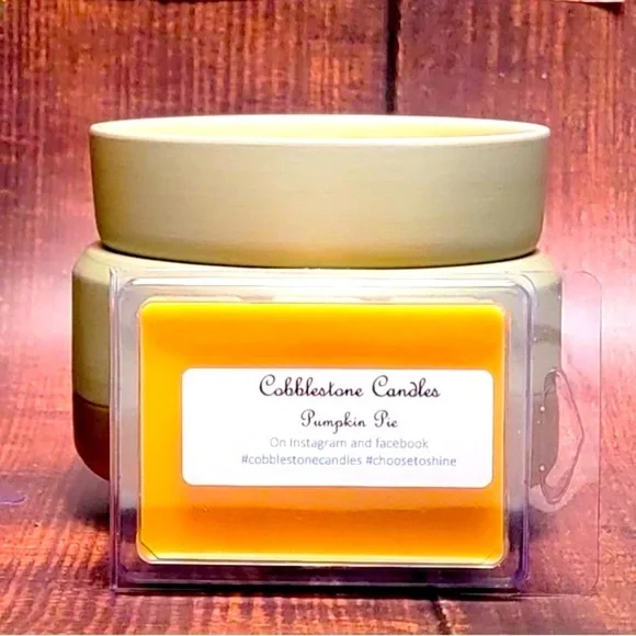 🎃Pumpkin Pie Soy Wax Melt home scent Cobblestone Candles - Picture 3 of 3